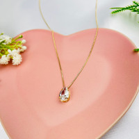 Colar Ponto De Luz Gota - Semijoia Colar Ponto De Luz Gota - Semijoia